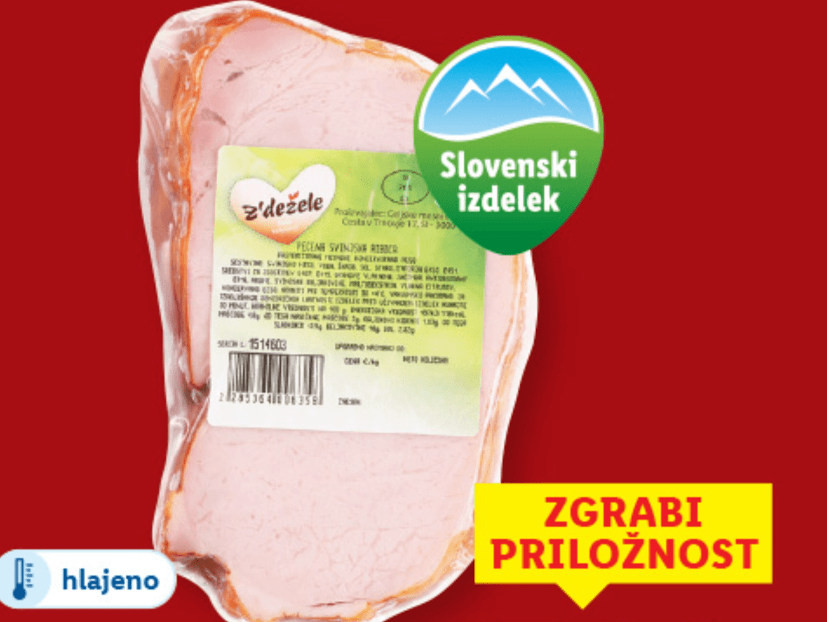 Z'DEŽELE Pečena svinjska ribica 600 g Akcija v trgovini Lidl