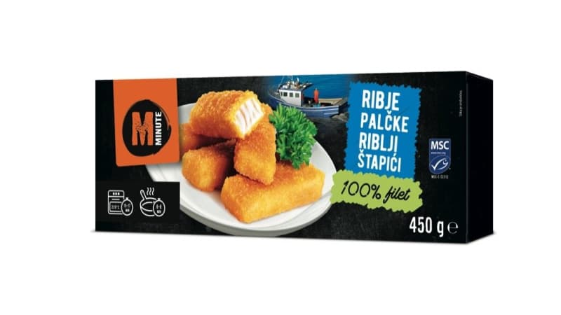 Mercator Ribje palčke Minute 450 g Akcija v trgovini Mercator