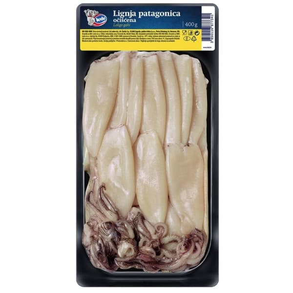 Patagonski lignji Ledo 400 g Akcija v trgovini Mercator