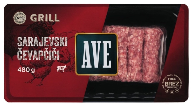 Sarajevski čevapčiči 480 g Ave - Akcija v trgovini Jager