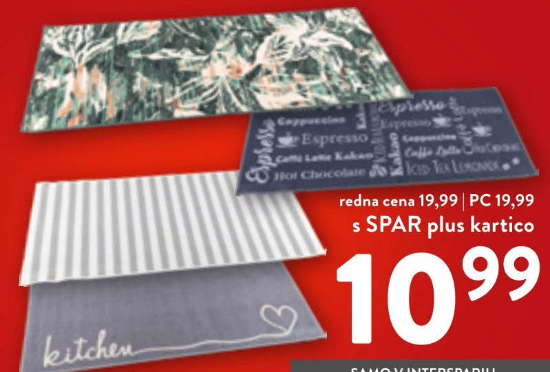 Kuhinjski tekač - Akcija v trgovini Spar