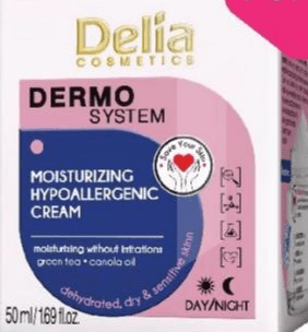 Delia vlažilna krema za obraz 50 ml Akcija v trgovini Tuš