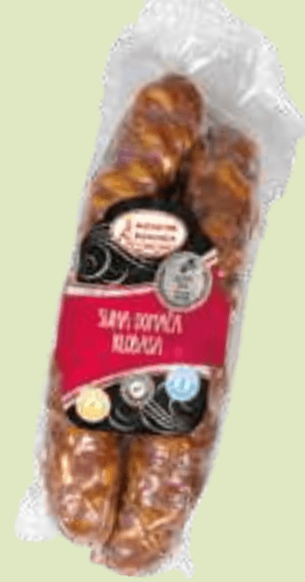 Suha Domača Klobasa Mesnine Bohinja - Akcija v trgovini E.Leclerc