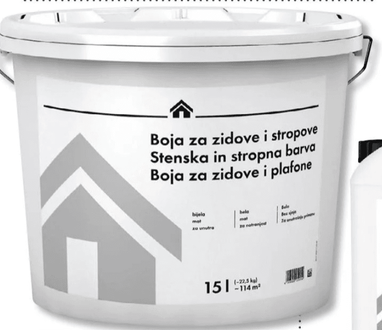 Notranja disperzijska barva 15 l Akcija v trgovini Bauhaus