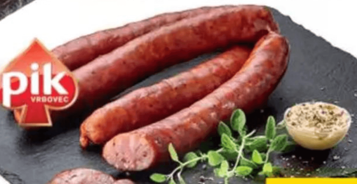Domača dimljena klobasa Pik 1 kg Akcija v trgovini Mercator