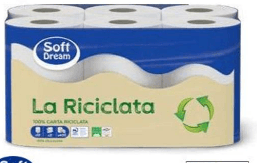 Soft Dream La Riciclata recikliran toaletni papir 12 rol Akcija v trgovini Eurospin