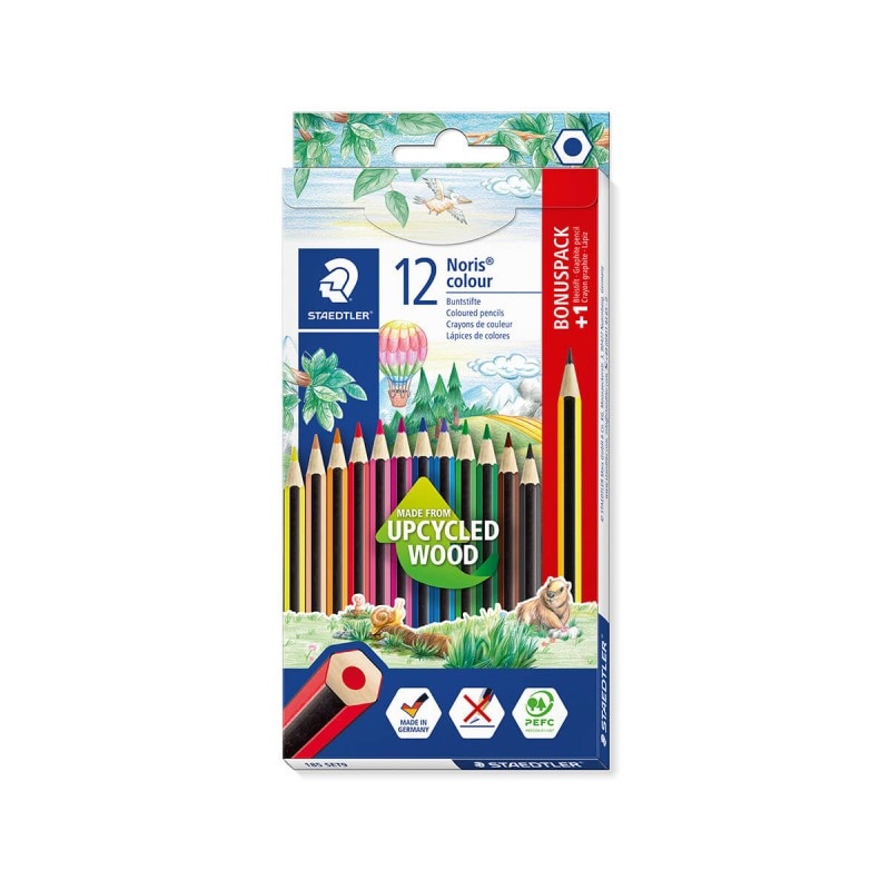Norix Colour lesene barvice 12 barvi + 2 svinčnika Akcija v trgovini Mueller