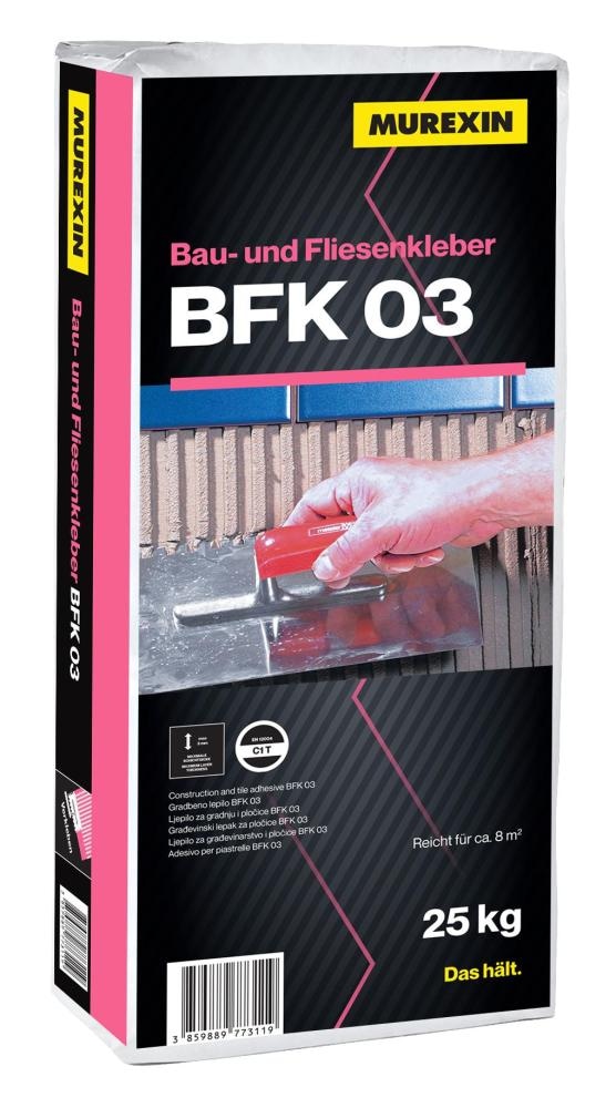 Lepilo za keramiko MUREXIN BFK 03 25 kg - Akcija v trgovini Pevex