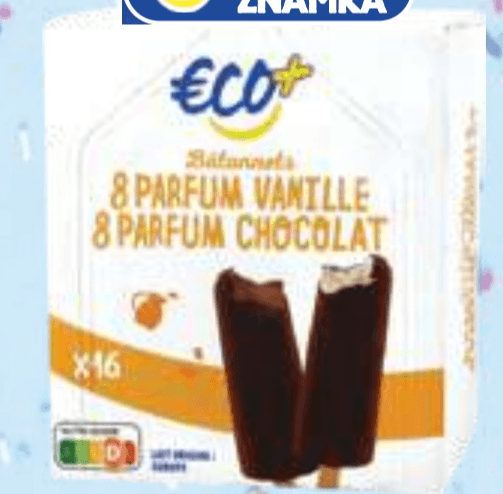 Sladoled na palčki Eco+ 536 g Akcija v trgovini E.Leclerc