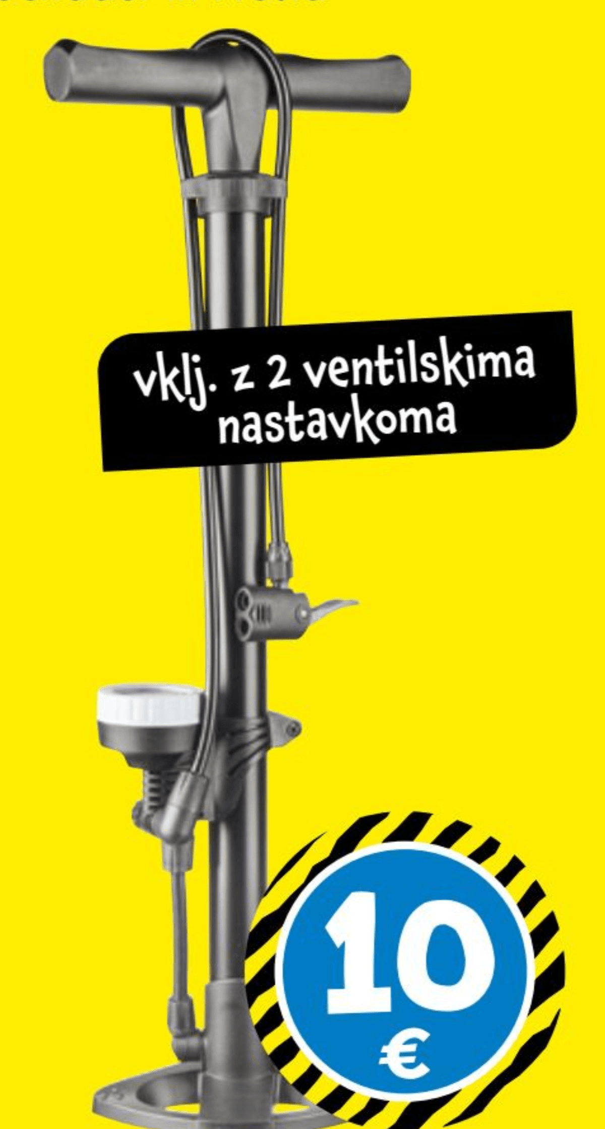 Stoječa tlačilka s prikazom tlaka - Akcija v trgovini Tedi