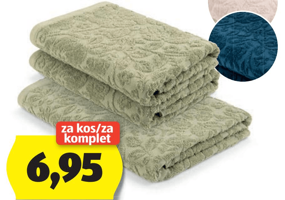 Novitesse brisača iz frotirja Akcija v trgovini Hofer