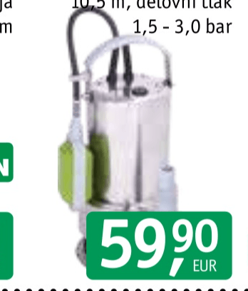 Potopna črpalka Garden Q1100B54R - Akcija v trgovini Jager