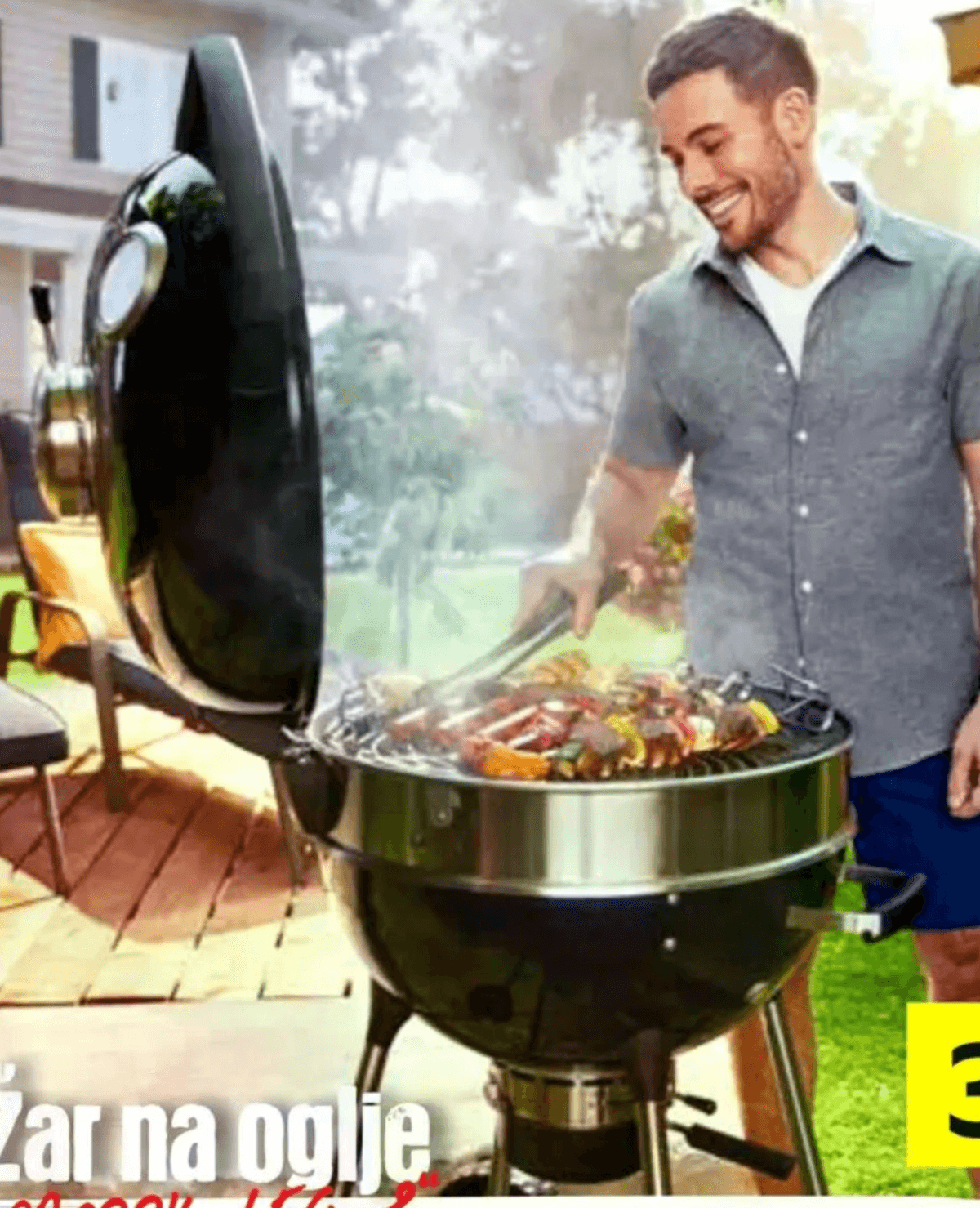 Napoleon Žar na oglje PRO22K-LEG-3 - Akcija v trgovini Lesnina