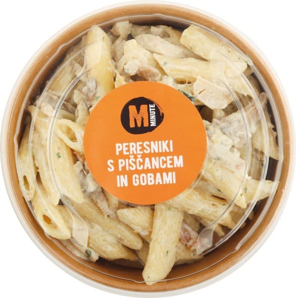 Bovla peresniki s piščancem in gobami Minute 220 g Akcija v trgovini Mercator