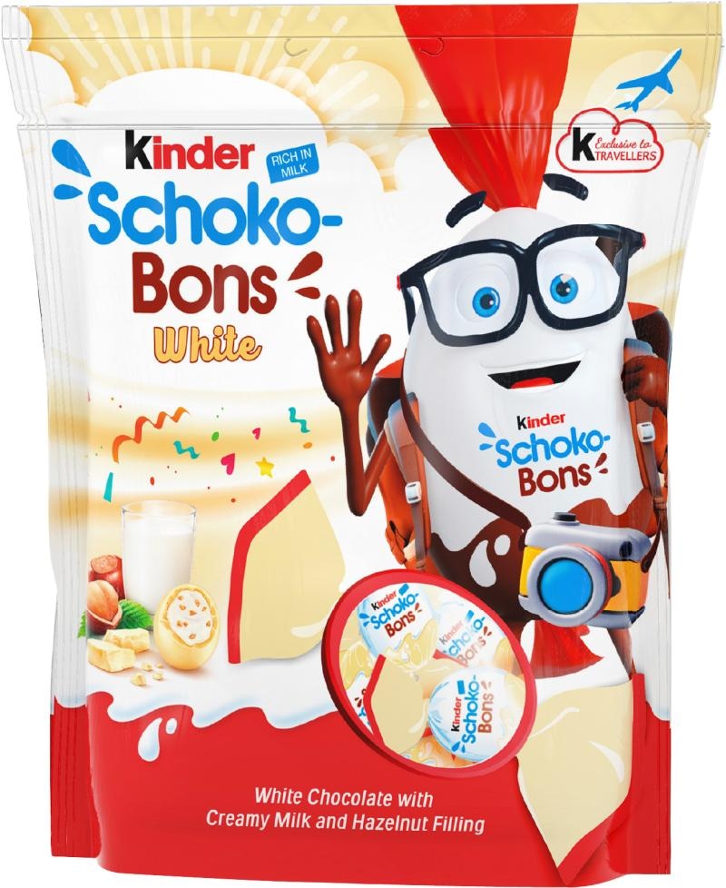 KINDER Schocobons bonboni z belo čokolado 288 g - Akcija v trgovini Regal Shop
