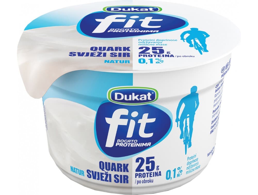 Quark Dukat Fit Naravni 250 g Akcija v trgovini Jager