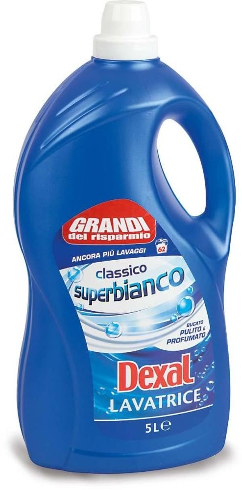 Grandi del risparmio Dexal Lavatrice detergent za belo perilo 5 L Akcija v trgovini Eurospin