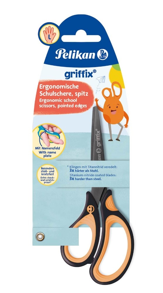 Šolske škarje Griffix Pelikan Akcija v trgovini Tedi