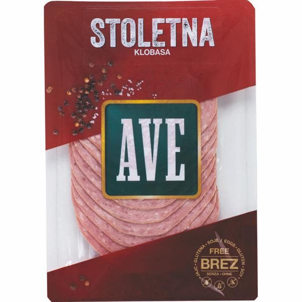Narezek Stoletna klobasa Ave 100 g Akcija v trgovini Mercator