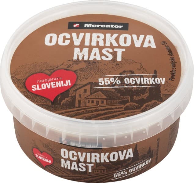 Ocvirkova mast 450 g Mercator Akcija v trgovini Mercator