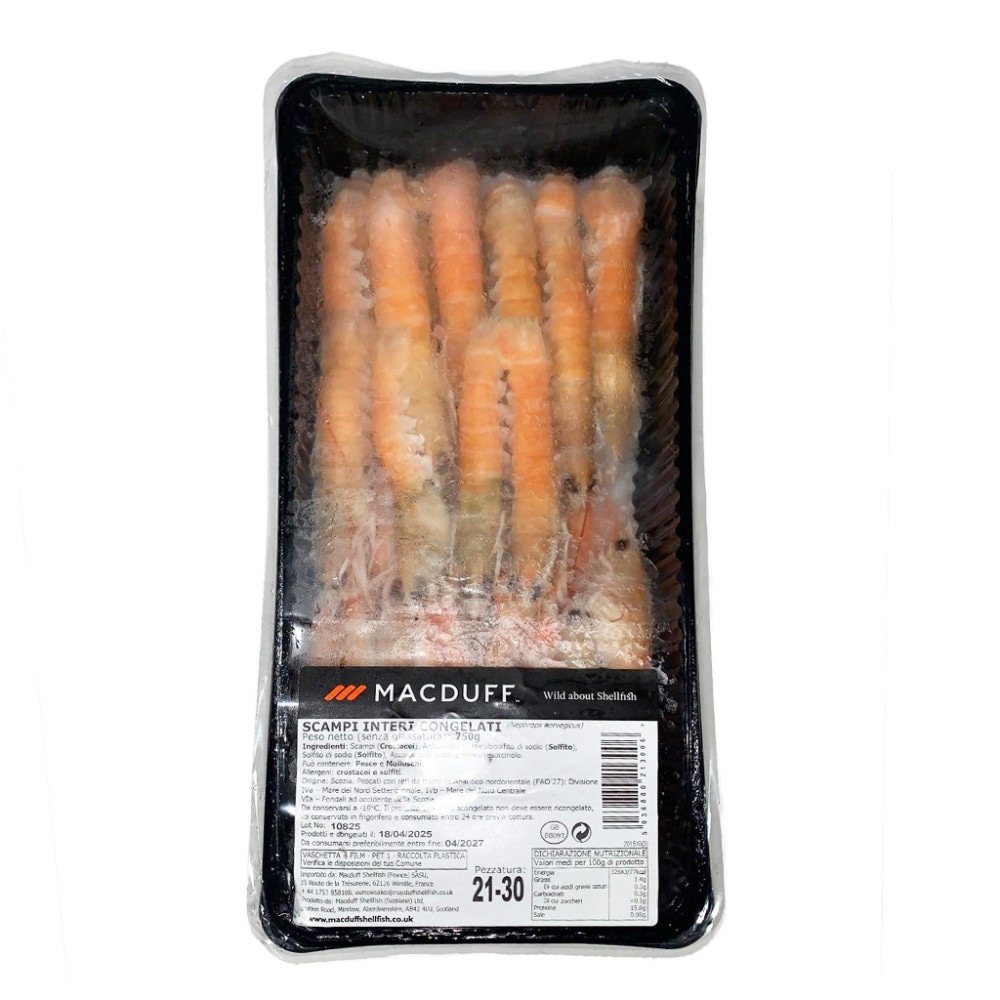 Škampi MacDuff 21-30 750 g Akcija v trgovini E.Leclerc