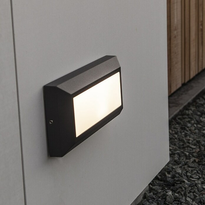Zunanja stenska LED svetilka 'Helena' (11 W) 11 W, d 23 x š 3,2 x v 10,1 cm - Akcija v trgovini Bauhaus