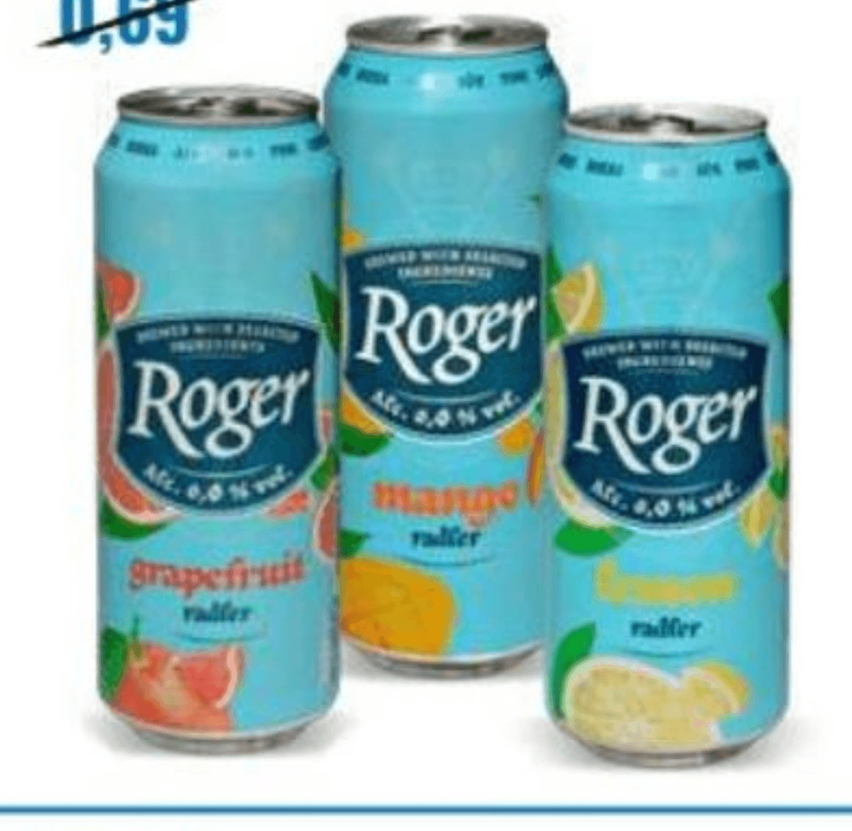 Roger brezalkoholni radler 500 ml Akcija v trgovini Eurospin