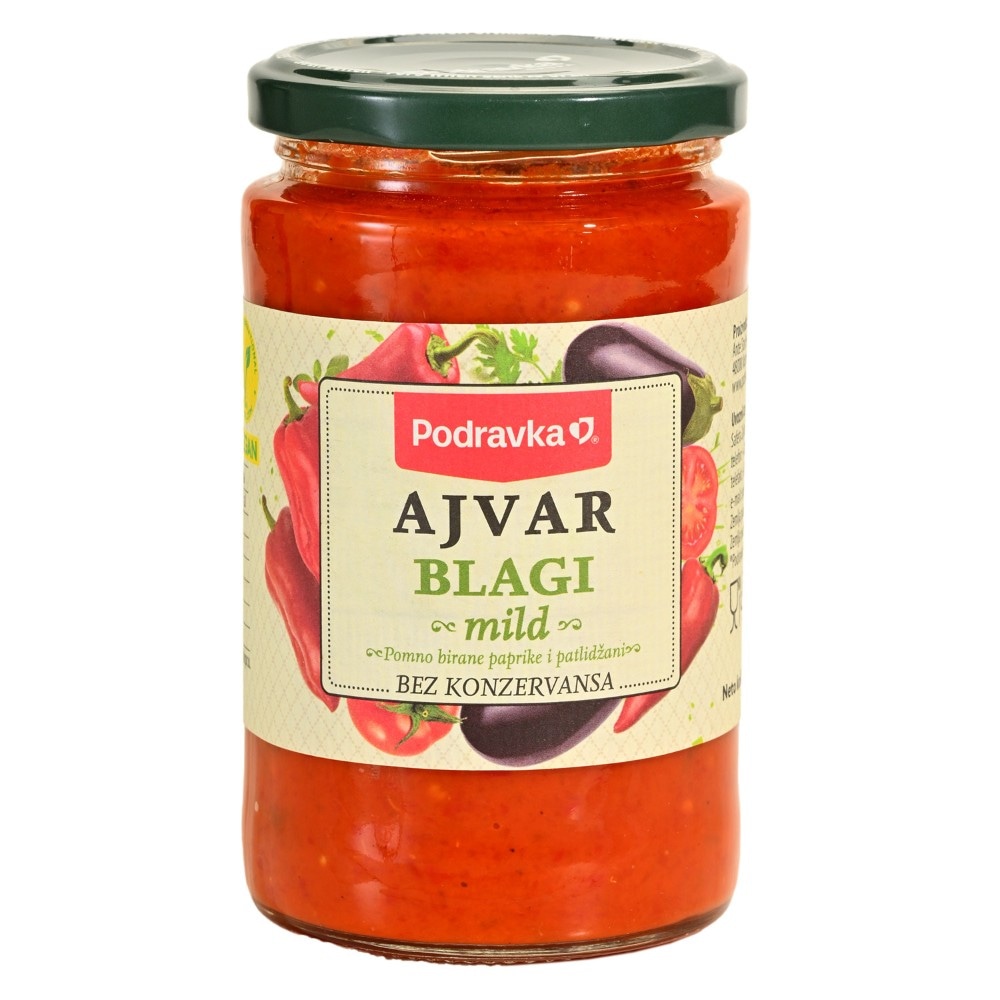 Podravka Ajvar Blagi 350 g - Akcija v trgovini Jager