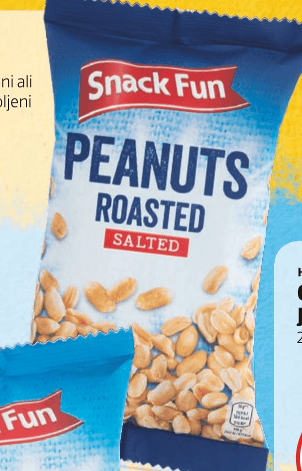 Snack Fun Peanuts Roasted 500 g - Akcija v trgovini Hofer