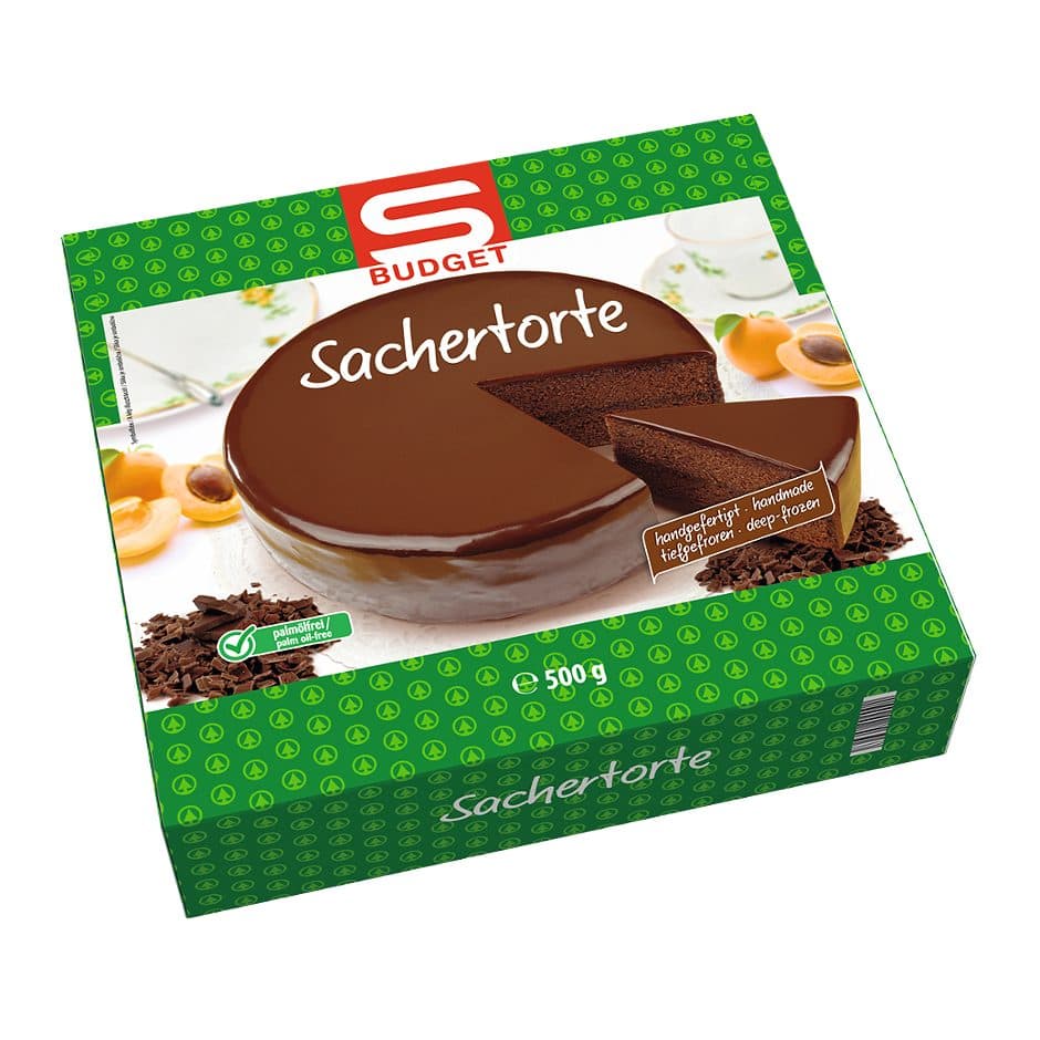 Sacher torta S Budget 500 g Akcija v trgovini Spar