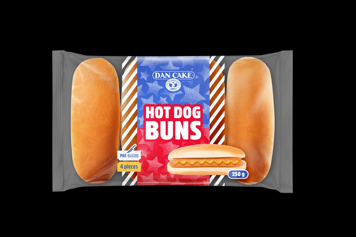 Štručke Hot Dog Dan cake 4/1 - Akcija v trgovini Jager