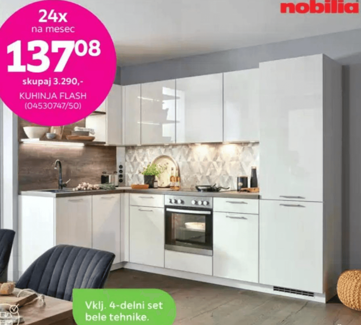 Kuhinja Flash Nobilia - Akcija v trgovini Mömax