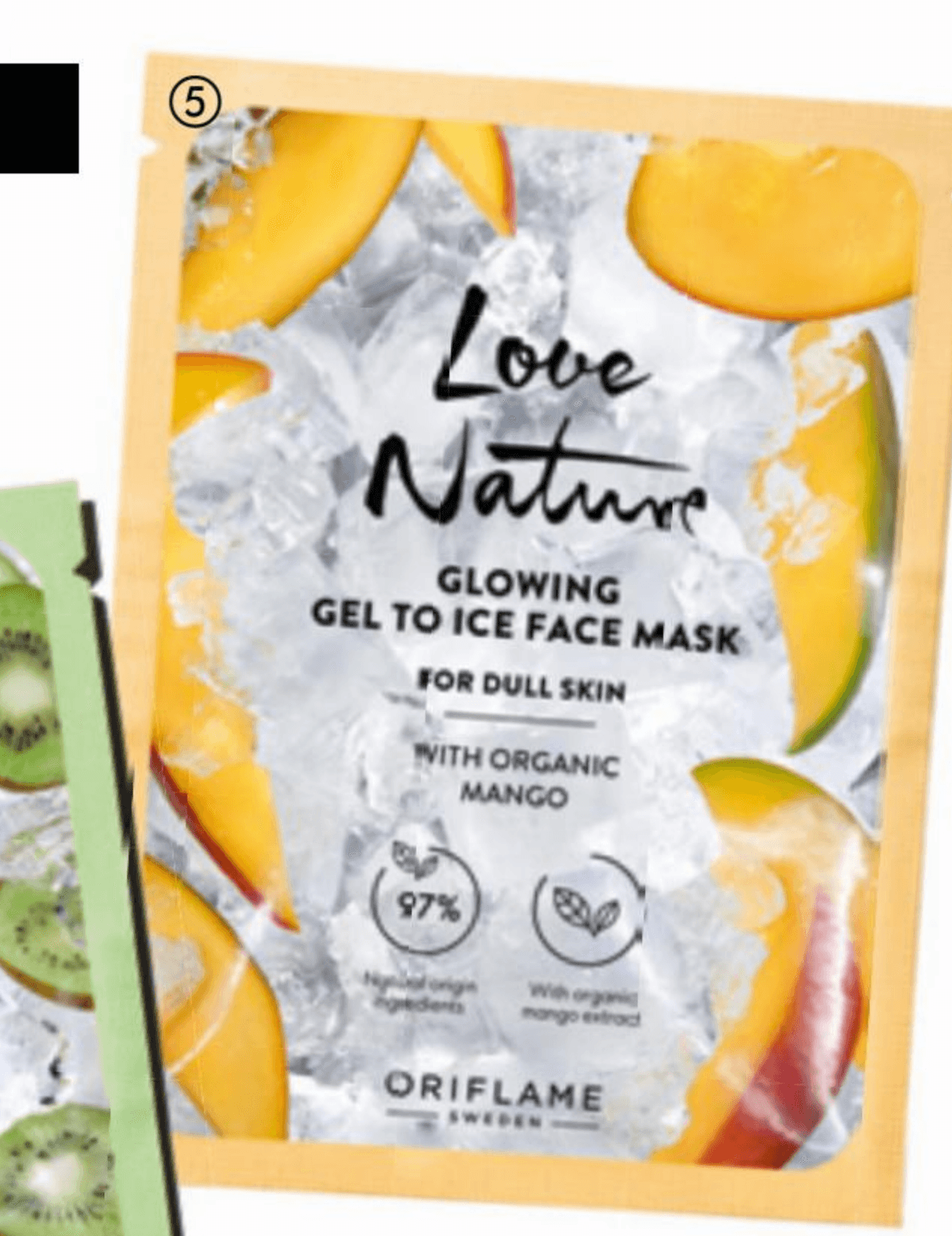 Love Nature pomirjujoča gel maska s kivijem iz biološke pridelave 10 ml - Akcija v trgovini Oriflame