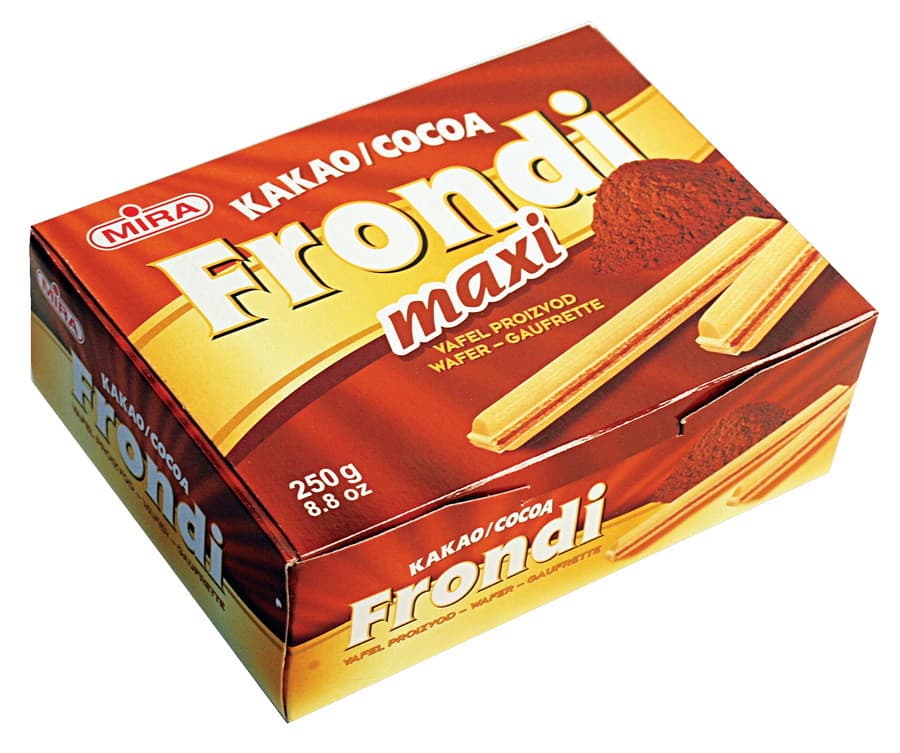 VAFLJI FRONDI 250 g Kraš Akcija v trgovini Spar