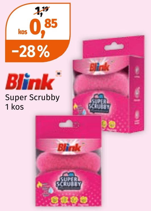 Blink Super Scrubby 1 kos - Akcija v trgovini Mueller