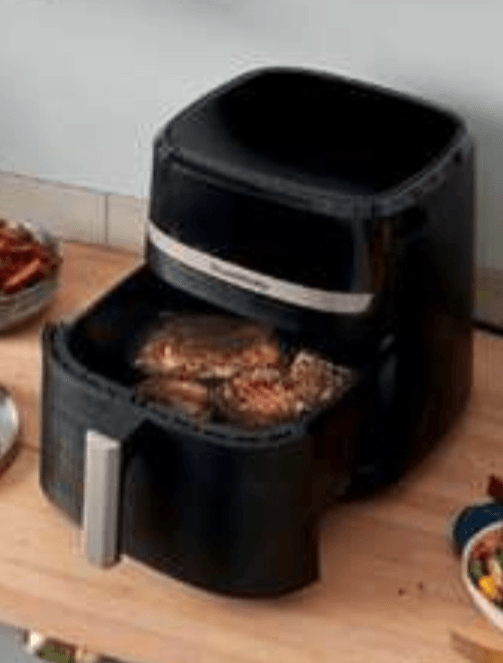 Russell Hobbs Satisfry Air 8.3L Air Fryer Black and Champagne 27630-56 zračni cvrtnik 8,3 L - Akcija v trgovini E.Leclerc