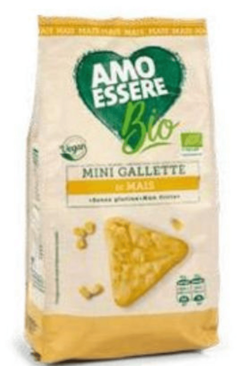 Amo Essere bio mini koruzni vaflji 100 g Akcija v trgovini Eurospin