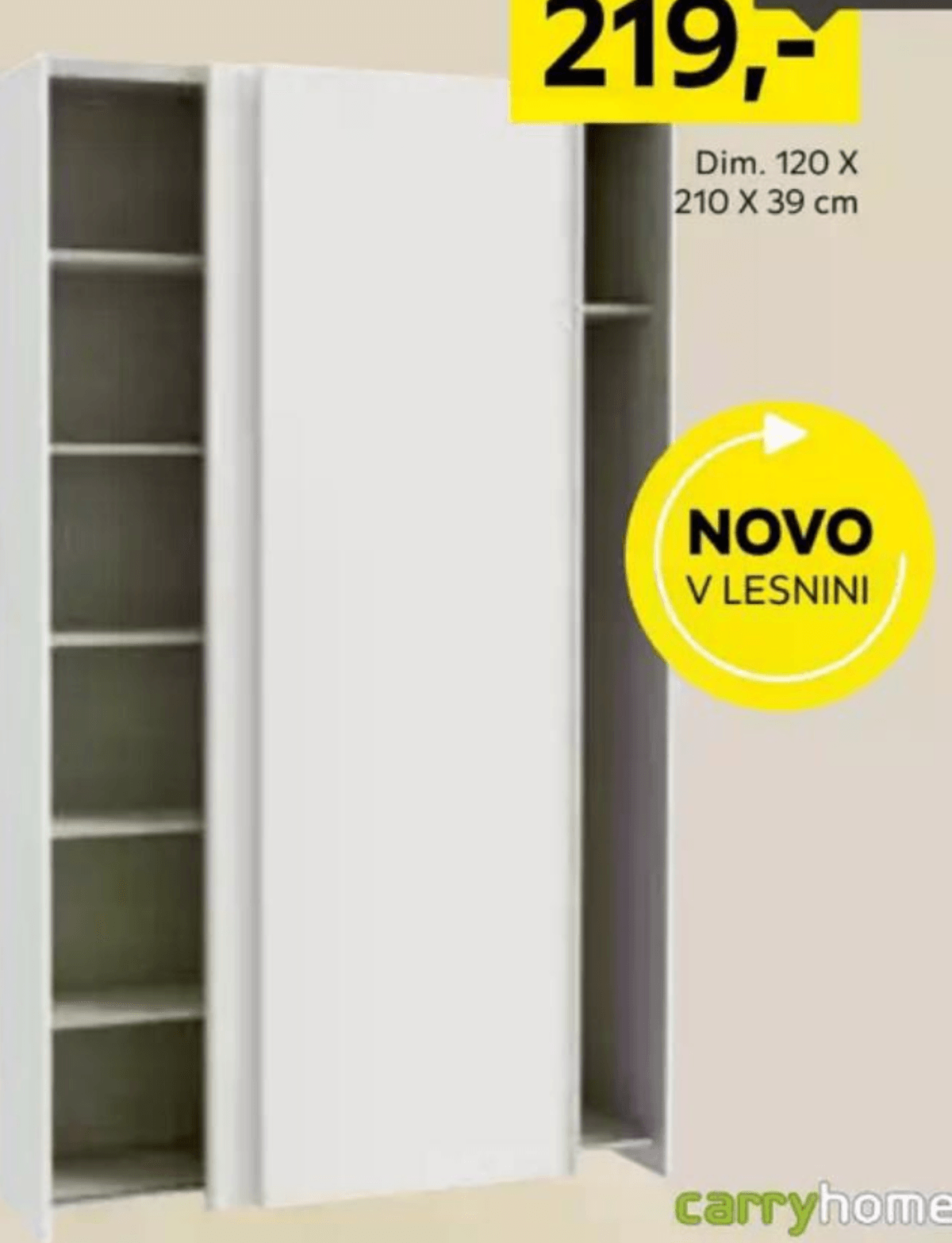 Večnamenska omara carryhome. - Akcija v trgovini Lesnina