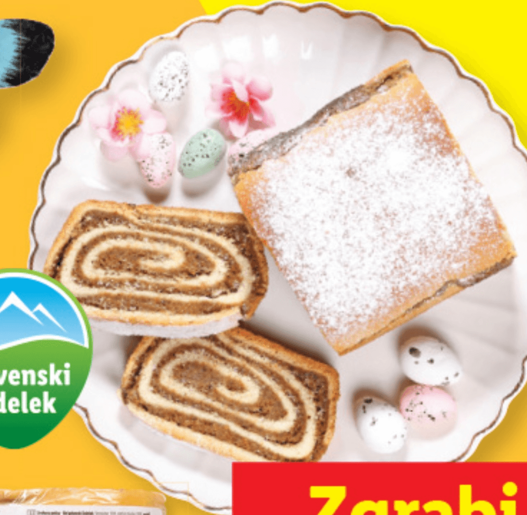 NAŠE NAM PAŠE Orehova potica 400 g - Akcija v trgovini Lidl