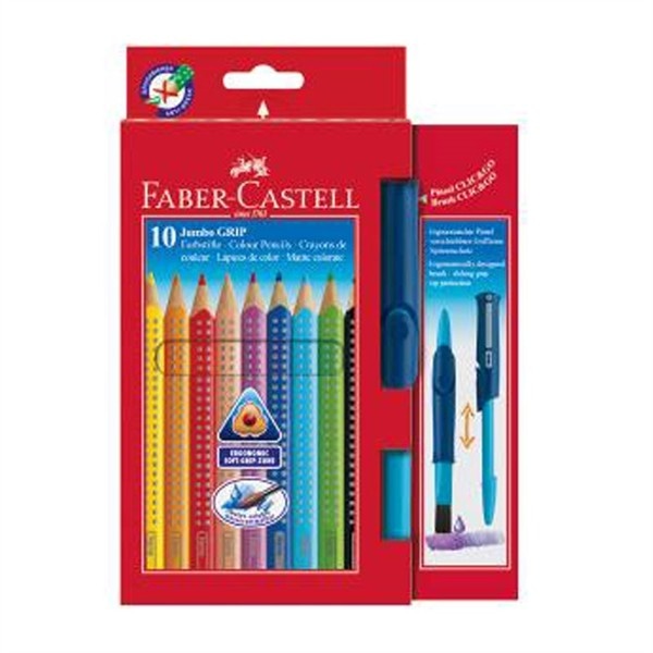 Faber-Castell Jumbo Grip lesene barvice 10 kosov Akcija v trgovini Mueller