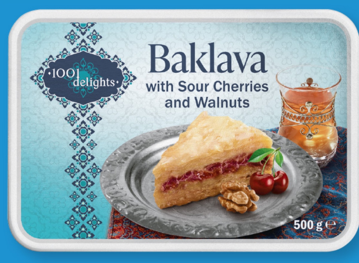 1001 DELIGHTS Baklava z orehi in češnjami 500 g - Akcija v trgovini Lidl