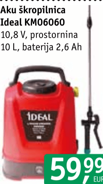 Aku škropilnica KM06060 - Akcija v trgovini Jager