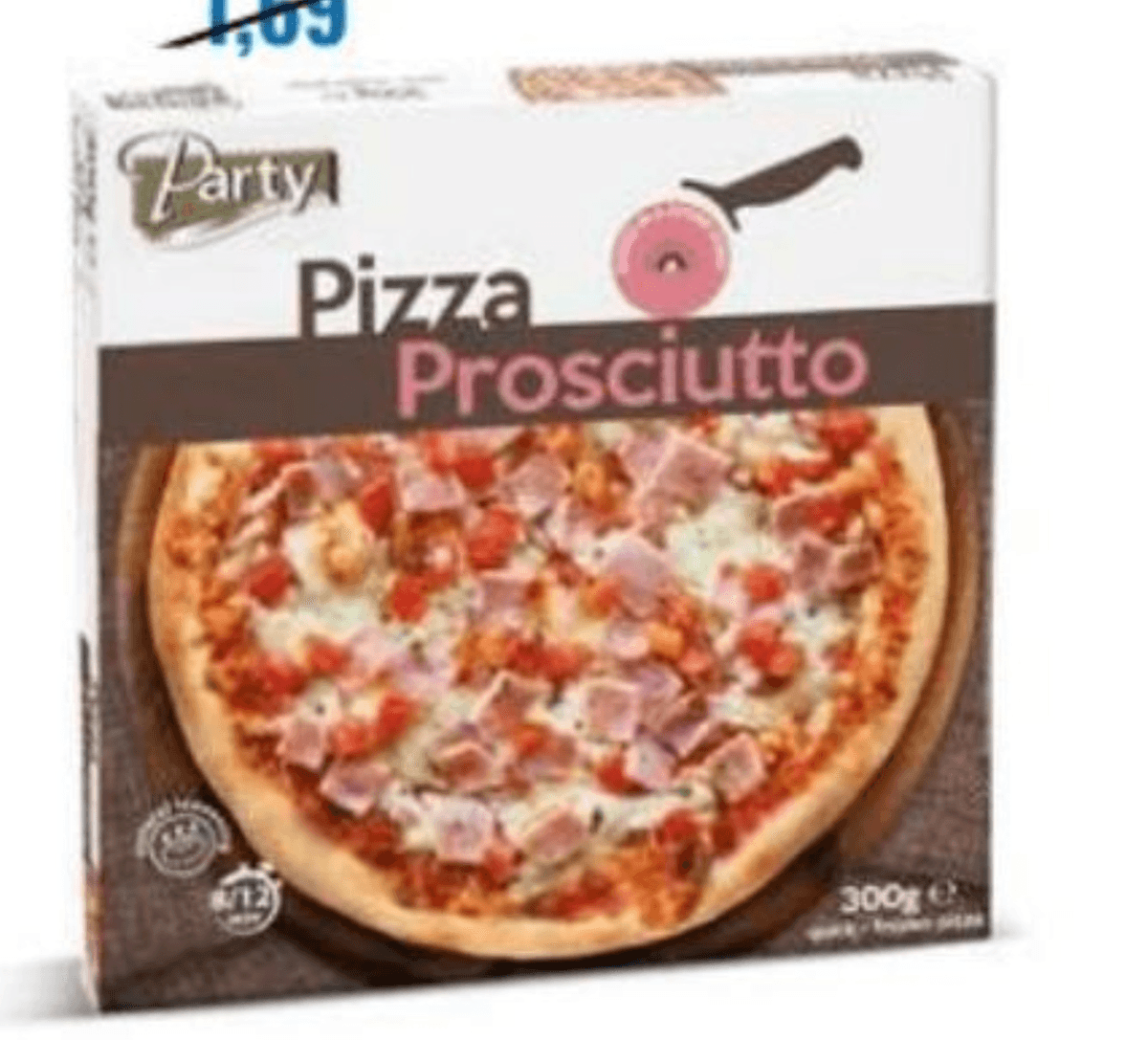 Pizza s šunko 300 g Party - Akcija v trgovini Eurospin