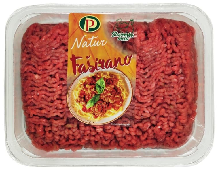 Perutninsko faširano meso 450 g Perutnina Ptuj Akcija v trgovini E.Leclerc