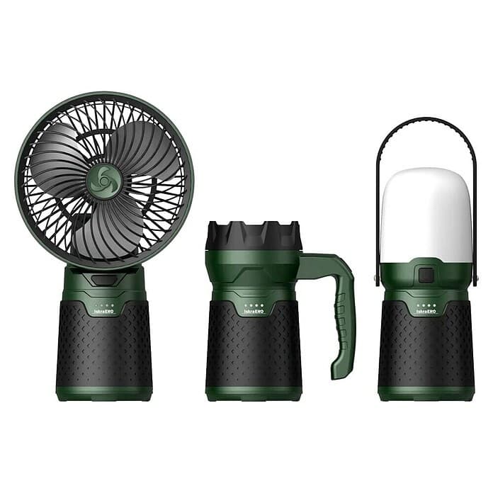 Komplet LED svetilk in ventilatorja Akcija v trgovini Bauhaus