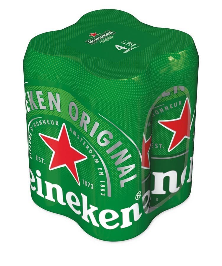 Svetlo pivo Heineken 4x 0,5 l Akcija v trgovini E.Leclerc