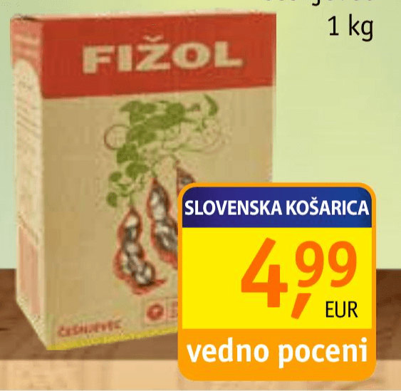 Slovenski fižol 1 kg Akcija v trgovini Jager
