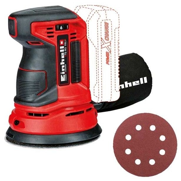 Aku ekscentrični brusilnik TE-RS 18 Li - Solo Einhell Akcija v trgovini Merkur