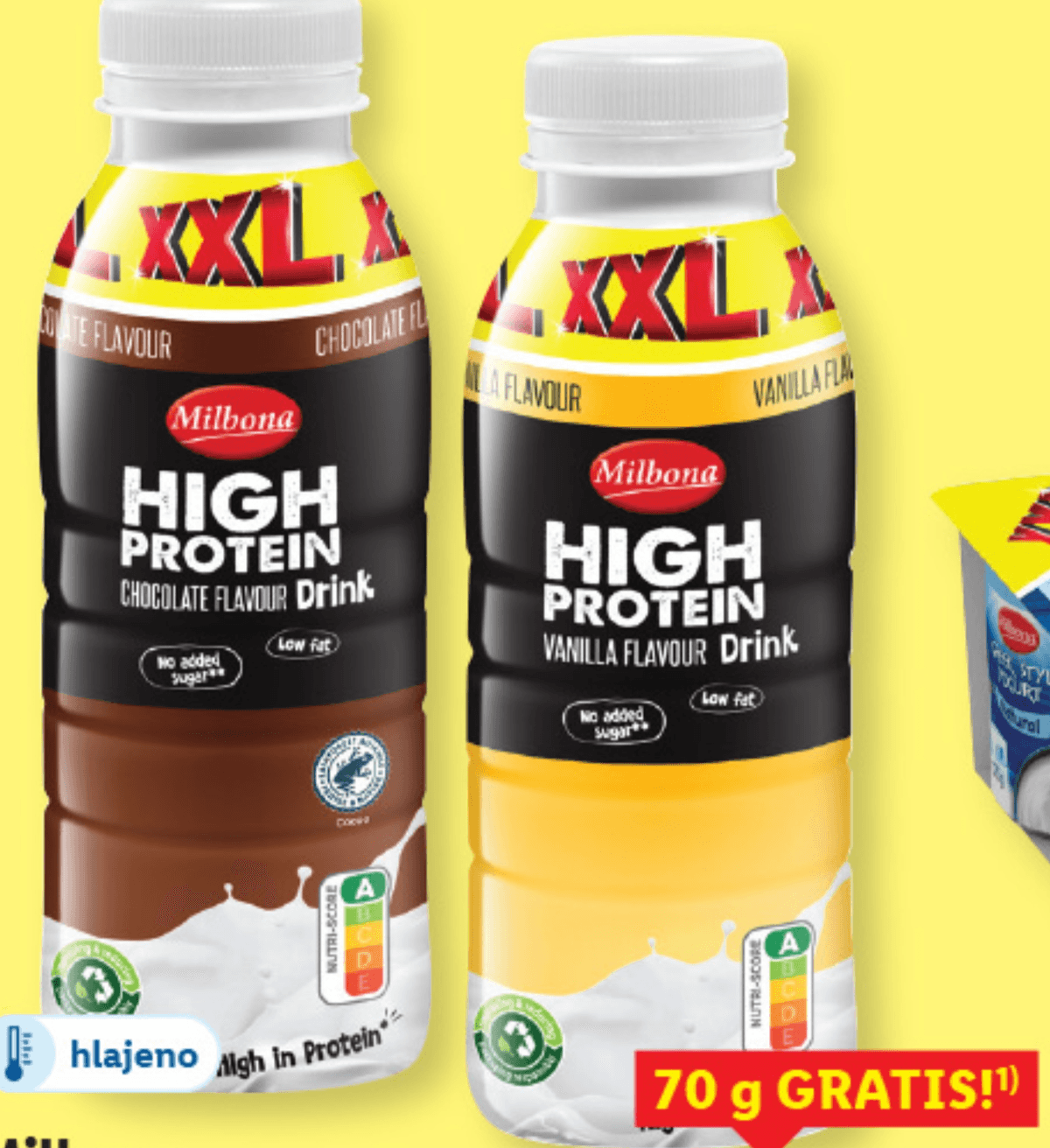 Milbona proteinski napitek XXL 420 g Akcija v trgovini Lidl