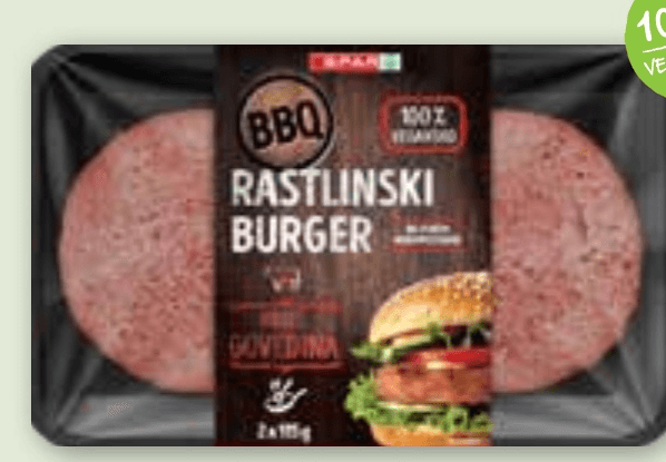 Rastlinski burger SPAR BBQ 2 x 115 g Akcija v trgovini Spar
